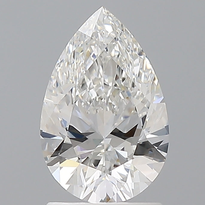 1.53 Carat Pear Shaped, Ideal Cut, E Color, VVS2 Clarity, IGI Certified Lab Grown Diamond