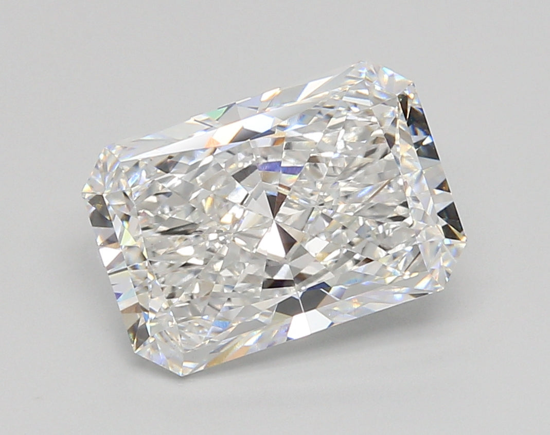 4.07 Carat Radiant Shaped, Ideal Cut, E Color, VS1 Clarity, IGI Certified Lab Grown Diamond
