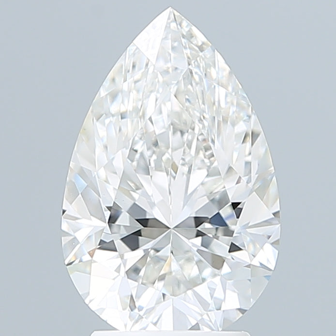 3.09 Carat Pear Shaped, Excellent Cut, F Color, VS1 Clarity, IGI Certified Lab Grown Diamond