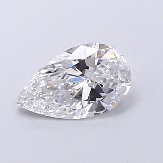 0.63 Carat Pear Shaped, Very Good Cut, D Color, VS1 Clarity, IGI Certified Lab Grown Diamond