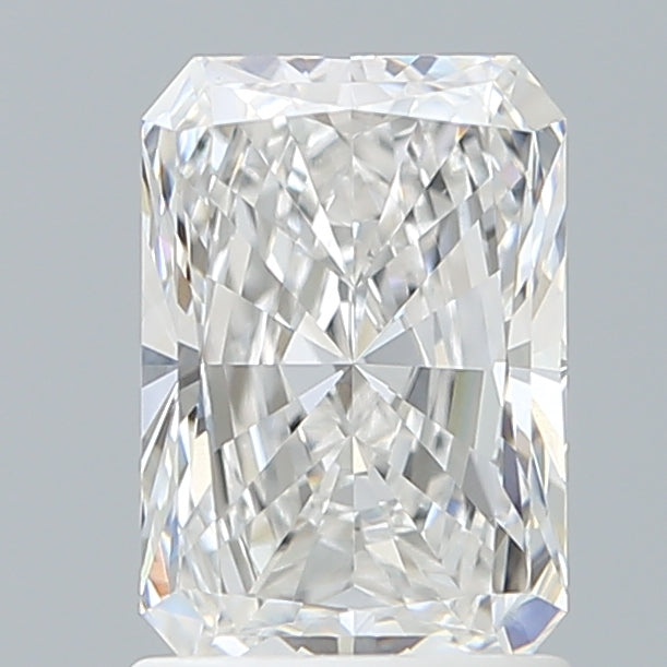 1.50 Carat Radiant Shaped, Excellent Cut, E Color, VVS2 Clarity, IGI Certified Lab Grown Diamond