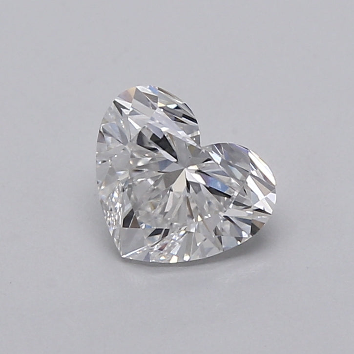 0.97 Carat Heart Shaped, Very Good Cut, D Color, VVS2 Clarity, IGI Certified Lab Grown Diamond