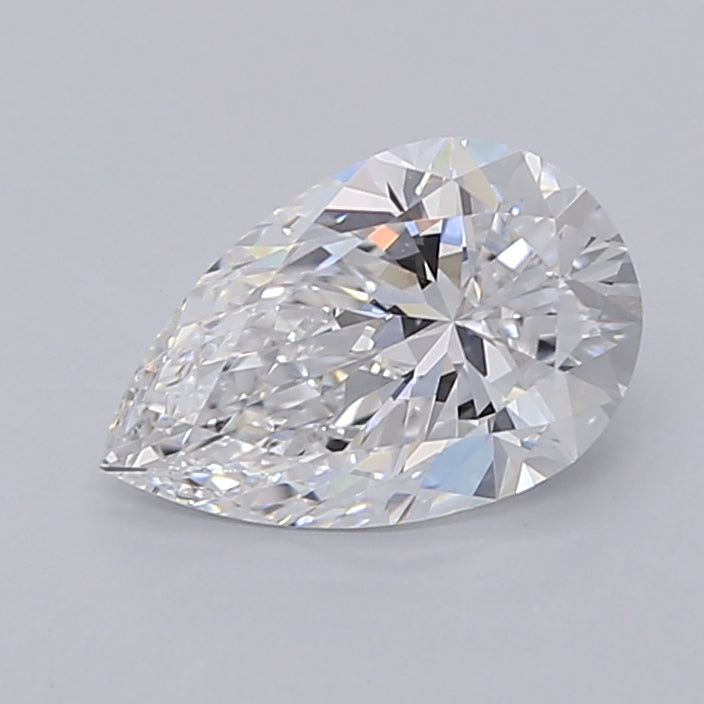 1.54 Carat Pear Shaped, Excellent Cut, D Color, VVS2 Clarity, IGI Certified Lab Grown Diamond