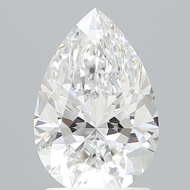2.04 Carat Pear Shaped, Excellent Cut, D Color, VVS2 Clarity, IGI Certified Lab Grown Diamond