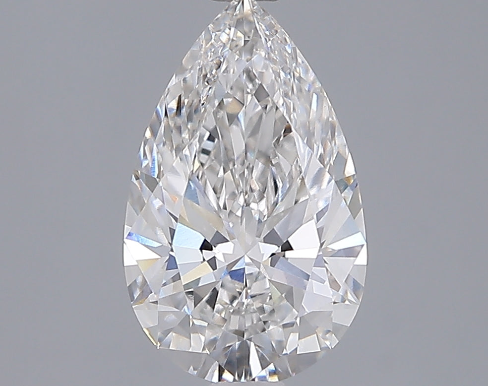 2.04 Carat Pear Shaped, Ideal Cut, F Color, VVS2 Clarity, IGI Certified Lab Grown Diamond