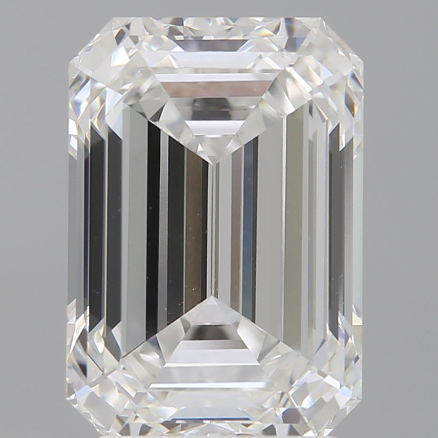 3.53 Carat Emerald Shaped, Ideal Cut, D Color, VVS2 Clarity, IGI Certified Lab Grown Diamond