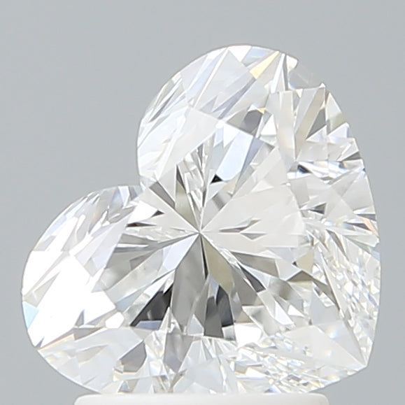 2.26 Carat Heart Shaped, Ideal Cut, D Color, VVS2 Clarity, IGI Certified Lab Grown Diamond