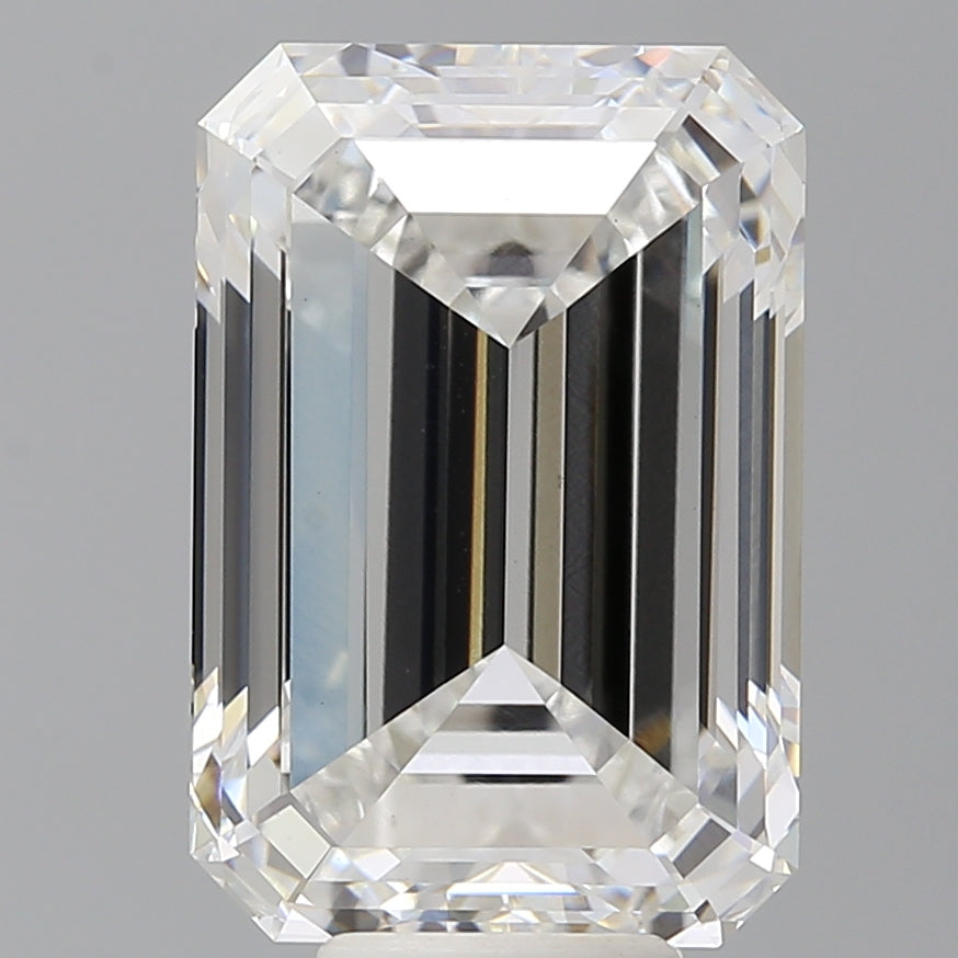 9.08 Carat Emerald Shaped, Excellent Cut, E Color, VVS2 Clarity, IGI Certified Lab Grown Diamond