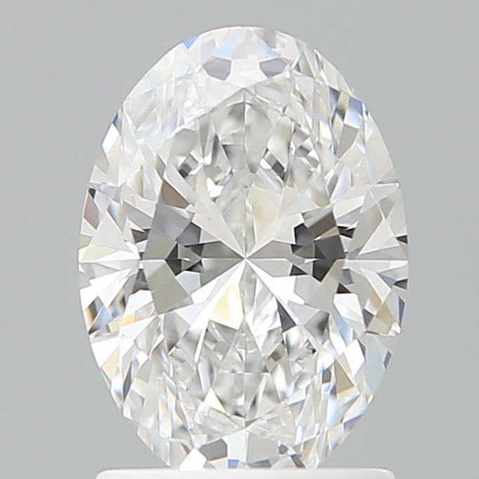 1.59 Carat Oval Shaped, Ideal Cut, D Color, VVS2 Clarity, IGI Certified Lab Grown Diamond