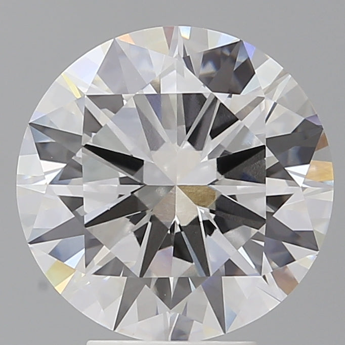 5.00 Carat Round Shaped, Excellent Cut, F Color, VVS2 Clarity, IGI Certified Lab Grown Diamond