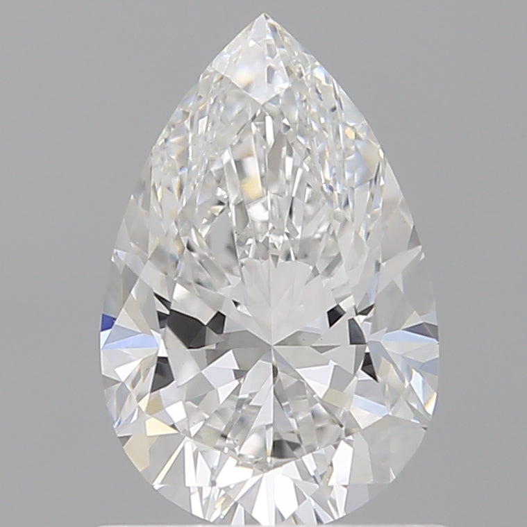 1.08 Carat Pear Shaped, Excellent Cut, E Color, VS1 Clarity, IGI Certified Lab Grown Diamond
