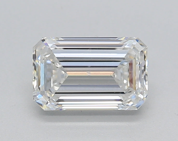1.02 Carat Emerald Shaped, Ideal Cut, E Color, VS2 Clarity, IGI Certified Lab Grown Diamond