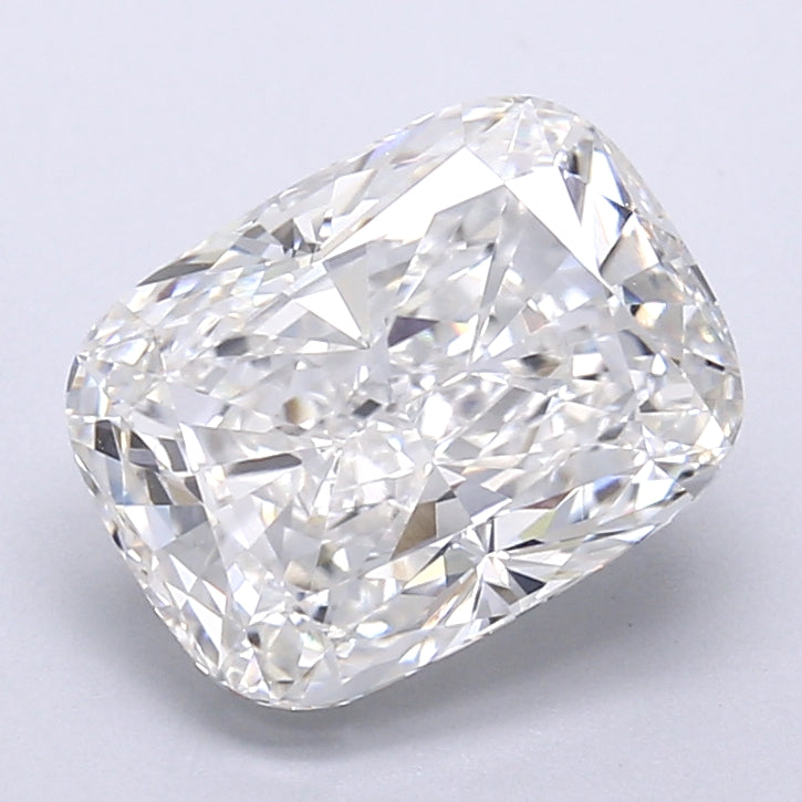 4.14 Carat Cushion Shaped, Very Good Cut, F Color, VVS2 Clarity, IGI Certified Lab Grown Diamond