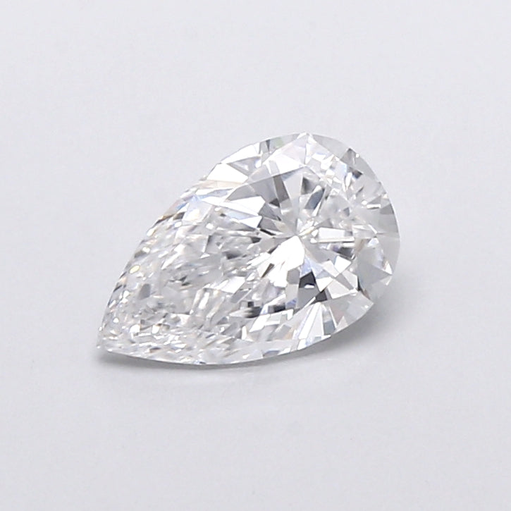 0.72 Carat Pear Shaped, Very Good Cut, D Color, VVS2 Clarity, IGI Certified Lab Grown Diamond