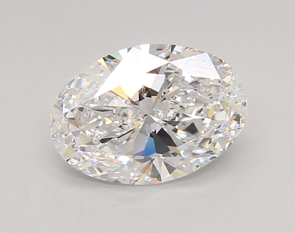 2.06 Carat Oval Shaped, Ideal Cut, D Color, VVS1 Clarity, IGI Certified Lab Grown Diamond