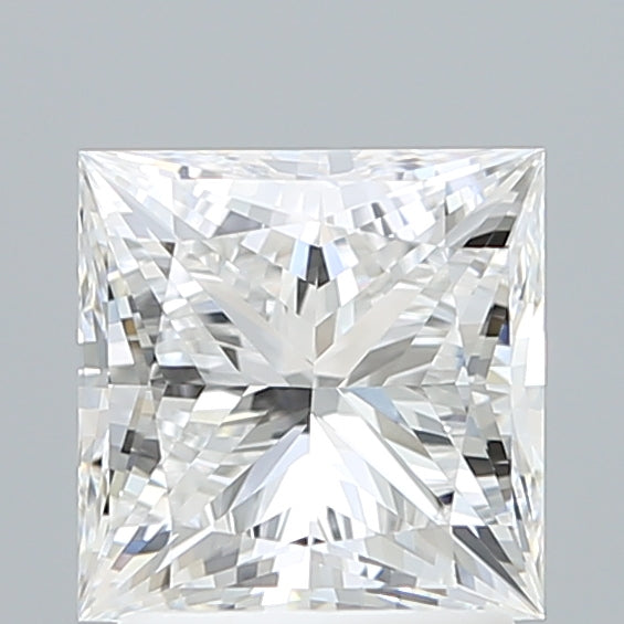 2.10 Carat Princess Shaped, Ideal Cut, D Color, VVS2 Clarity, IGI Certified Lab Grown Diamond
