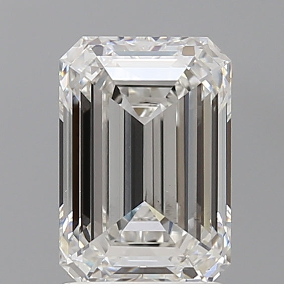 2.08 Carat Emerald Shaped, Ideal Cut, F Color, VS1 Clarity, IGI Certified Lab Grown Diamond