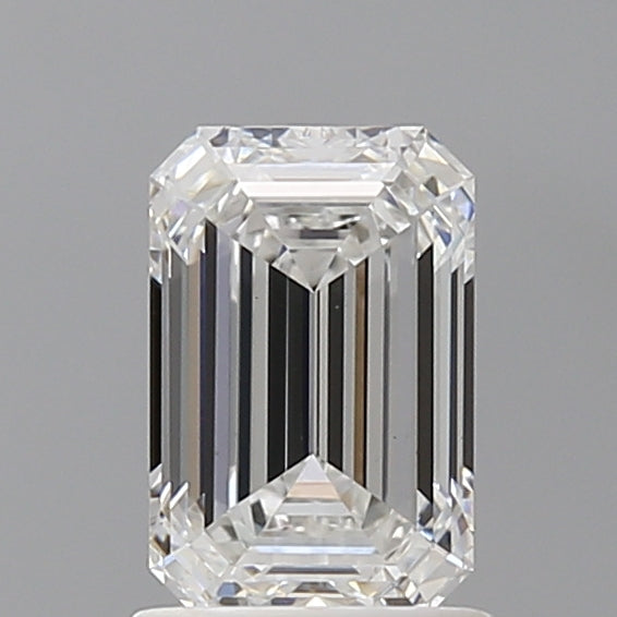 1.45 Carat Emerald Shaped, Ideal Cut, E Color, VS1 Clarity, IGI Certified Lab Grown Diamond