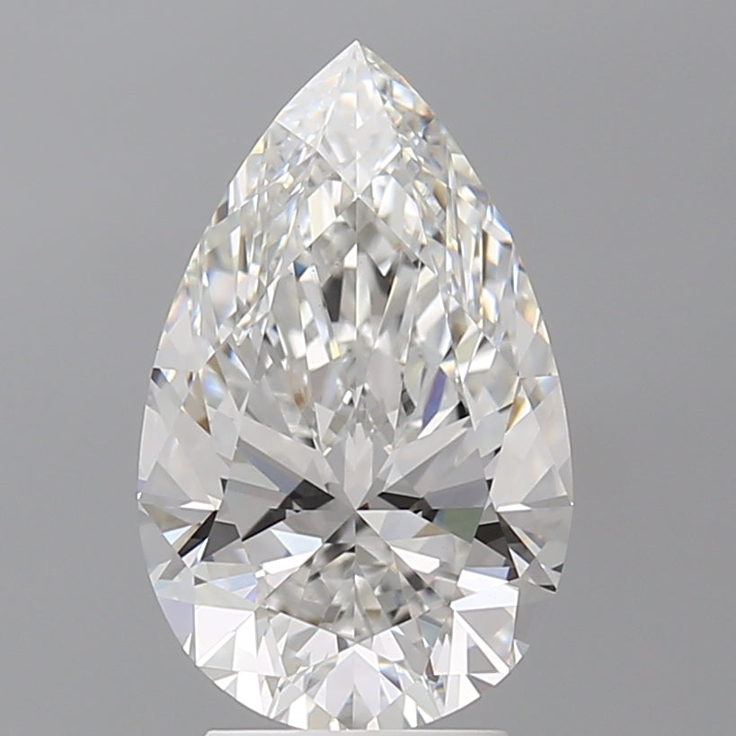 3.59 Carat Pear Shaped, Ideal Cut, E Color, VVS2 Clarity, IGI Certified Lab Grown Diamond