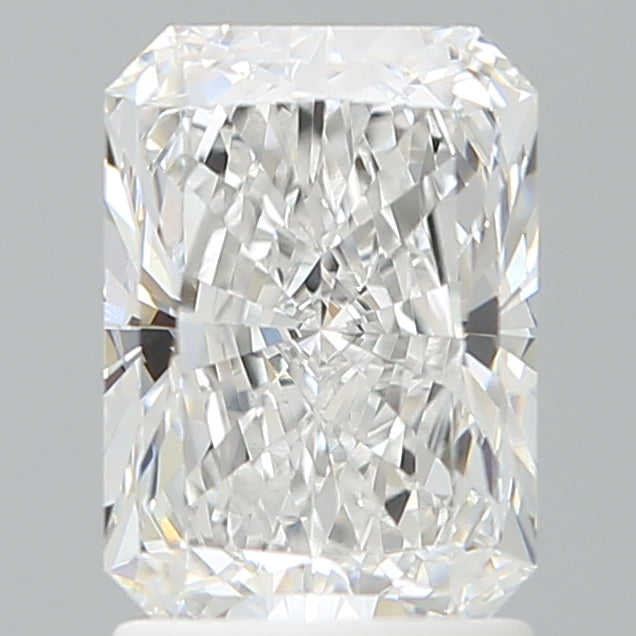 1.89 Carat Radiant Shaped, Ideal Cut, D Color, VVS2 Clarity, IGI Certified Lab Grown Diamond