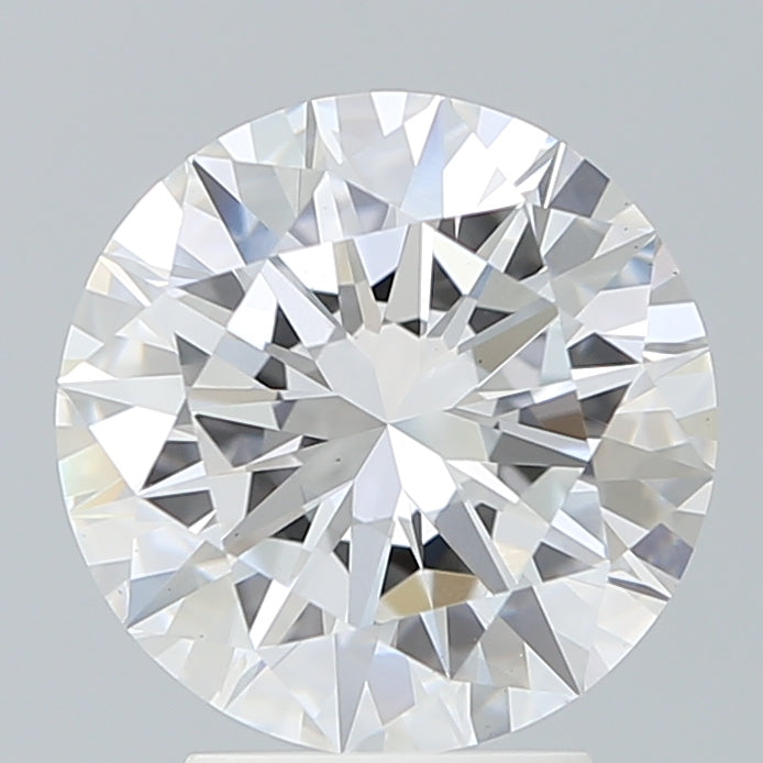 3.38 Carat Round Shaped, Excellent Cut, E Color, VS1 Clarity, IGI Certified Lab Grown Diamond