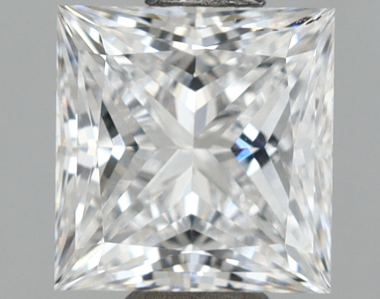 1.01 Carat Princess Shaped, Ideal Cut, D Color, VVS2 Clarity, IGI Certified Lab Grown Diamond