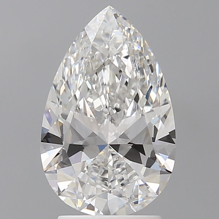 2.58 Carat Pear Shaped, Very Good Cut, E Color, VVS2 Clarity, IGI Certified Lab Grown Diamond