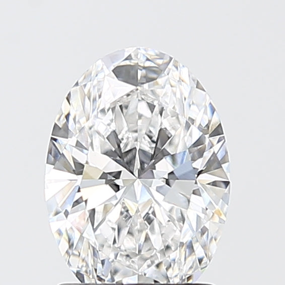 1.59 Carat Oval Shaped, Ideal Cut, D Color, VVS2 Clarity, IGI Certified Lab Grown Diamond