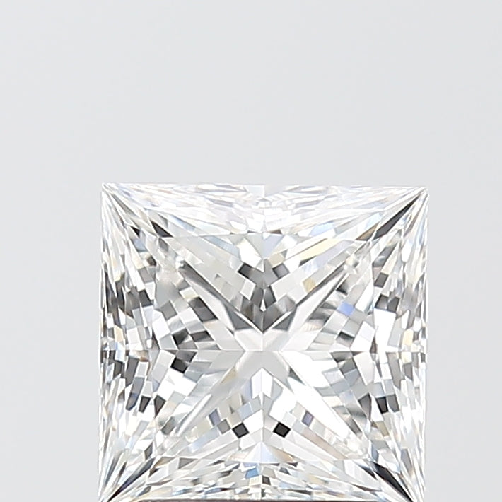 2.04 Carat Princess Shaped, Ideal Cut, E Color, VVS2 Clarity, IGI Certified Lab Grown Diamond