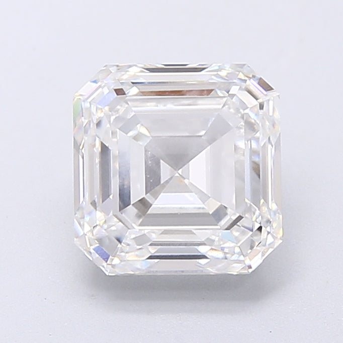 3.03 Carat Asscher Shaped, Very Good Cut, E Color, IF Clarity, IGI Certified Lab Grown Diamond