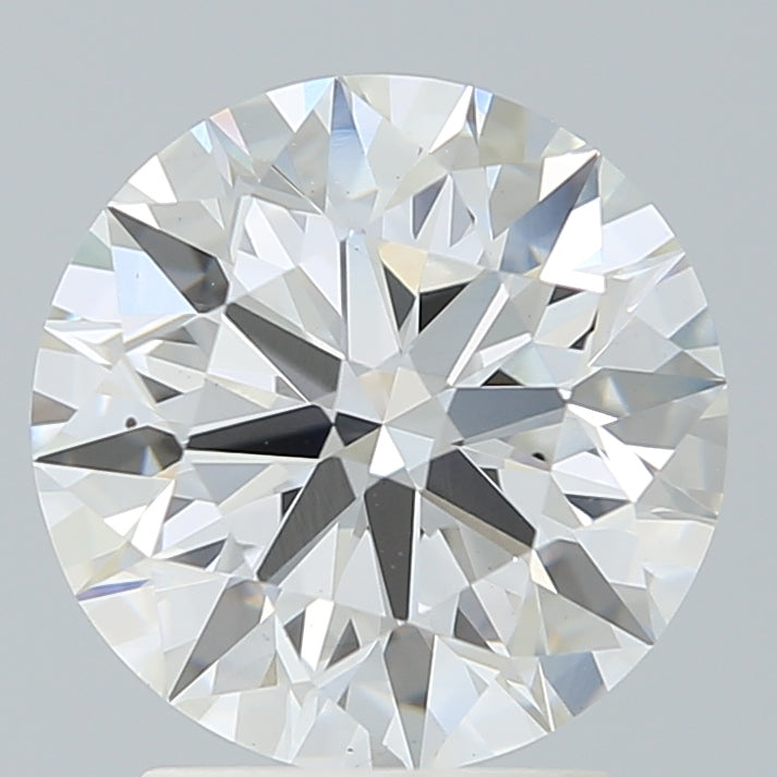 2.63 Carat Round Shaped, Ideal Cut, F Color, VS2 Clarity, IGI Certified Lab Grown Diamond
