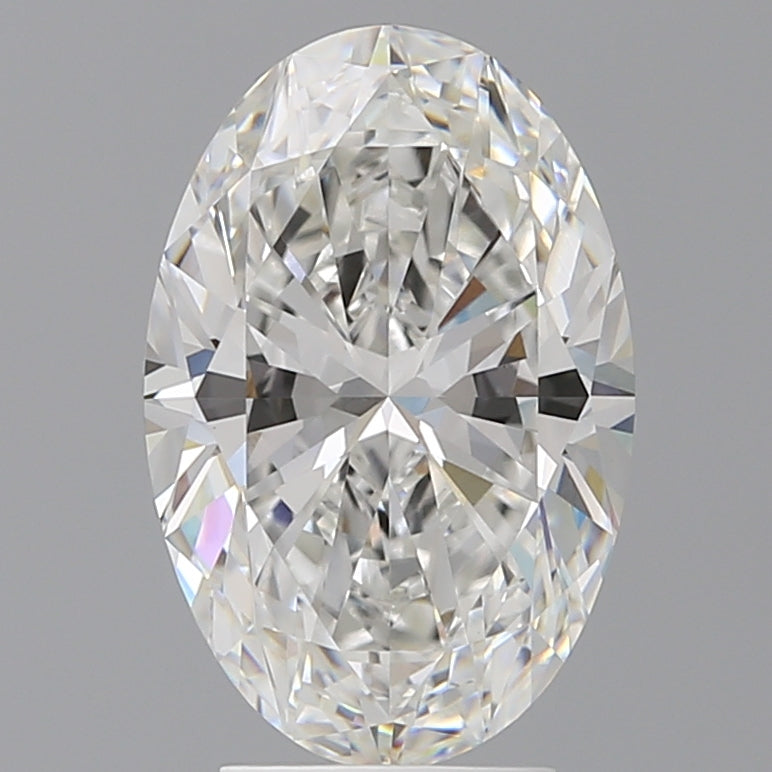 4.10 Carat Oval Shaped, Ideal Cut, E Color, VVS2 Clarity, IGI Certified Lab Grown Diamond