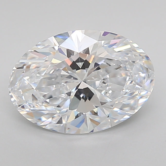 2.01 Carat Oval Shaped, Ideal Cut, E Color, IF Clarity, IGI Certified Lab Grown Diamond