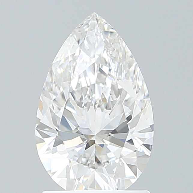 1.52 Carat Pear Shaped, Ideal Cut, E Color, VVS2 Clarity, IGI Certified Lab Grown Diamond