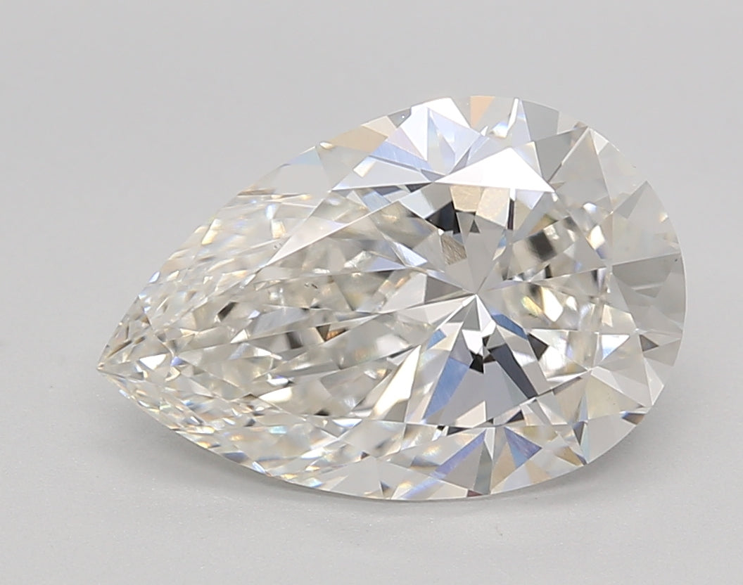 3.35 Carat Pear Shaped, Ideal Cut, G Color, VS1 Clarity, IGI Certified Lab Grown Diamond