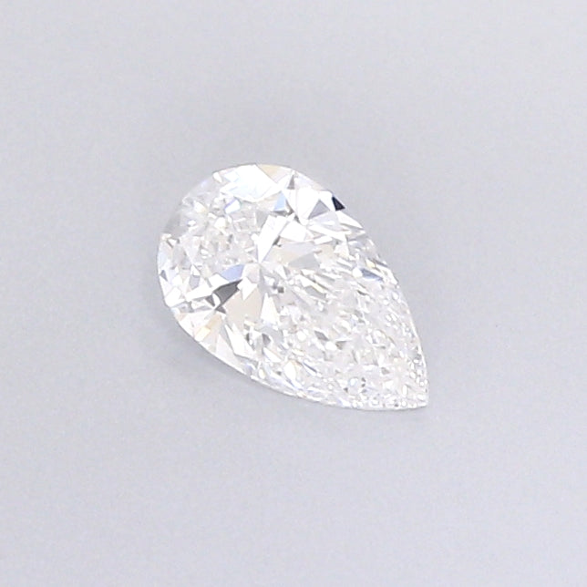 0.34 Carat Pear Shaped, Very Good Cut, D Color, VVS2 Clarity, IGI Certified Lab Grown Diamond