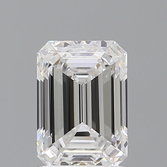1.57 Carat Emerald Shaped, Ideal Cut, D Color, VVS2 Clarity, IGI Certified Lab Grown Diamond