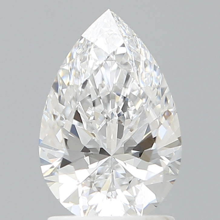 1.56 Carat Pear Shaped, Ideal Cut, D Color, VVS1 Clarity, IGI Certified Lab Grown Diamond