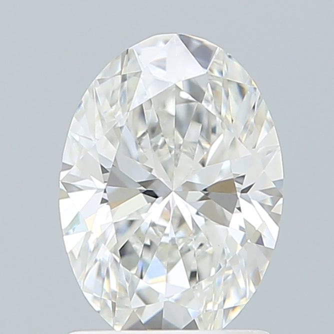 1.45 Carat Oval Shaped, Ideal Cut, F Color, VVS2 Clarity, IGI Certified Lab Grown Diamond