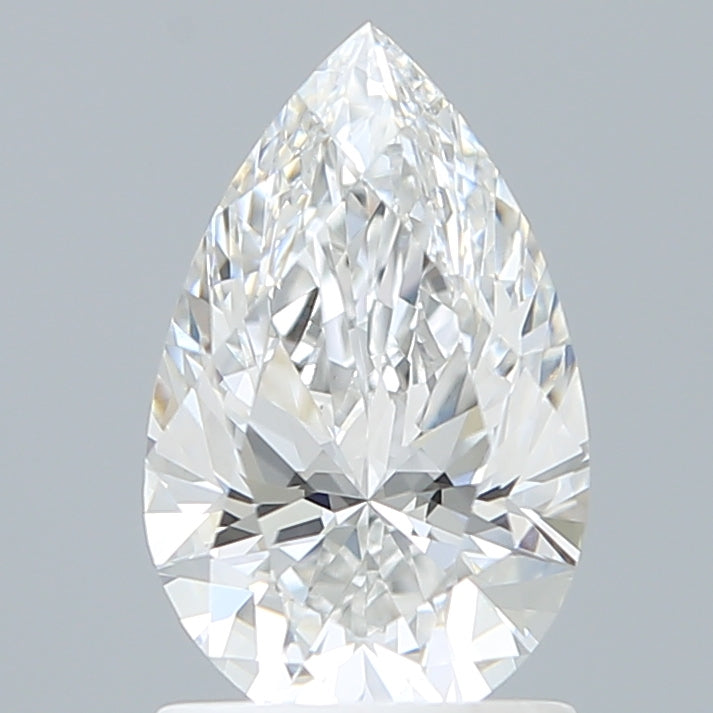 1.47 Carat Pear Shaped, Ideal Cut, E Color, VVS2 Clarity, IGI Certified Lab Grown Diamond
