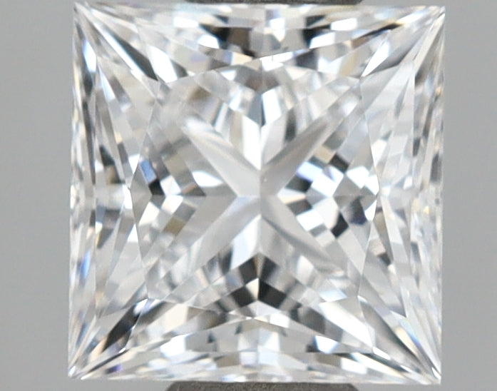 1.00 Carat Princess Shaped, Ideal Cut, D Color, VVS1 Clarity, IGI Certified Lab Grown Diamond