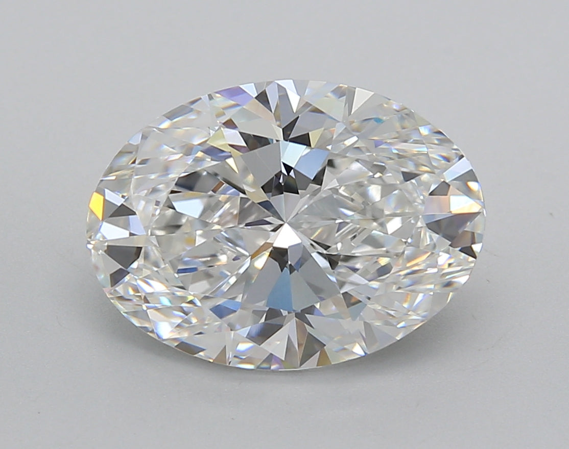 4.01 Carat Oval Shaped, Excellent Cut, E Color, VVS2 Clarity, IGI Certified Lab Grown Diamond