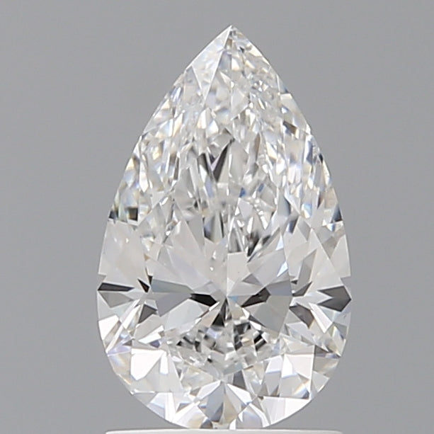 1.50 Carat Pear Shaped, Excellent Cut, D Color, VS1 Clarity, IGI Certified Lab Grown Diamond