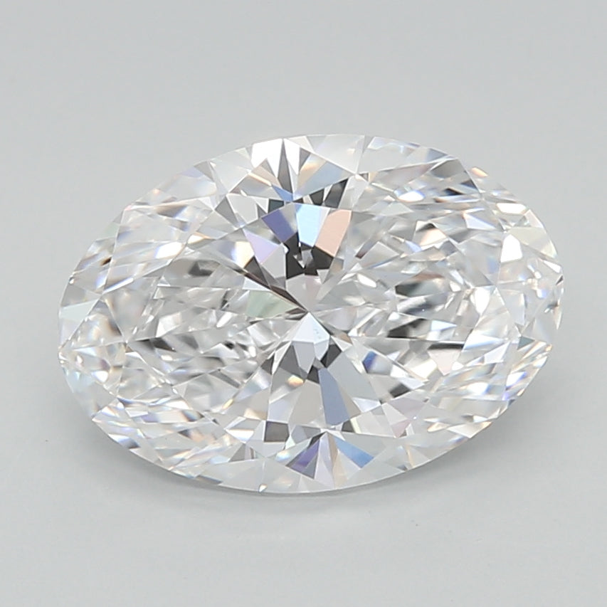 2.51 Carat Oval Shaped, Excellent Cut, D Color, VVS2 Clarity, IGI Certified Lab Grown Diamond