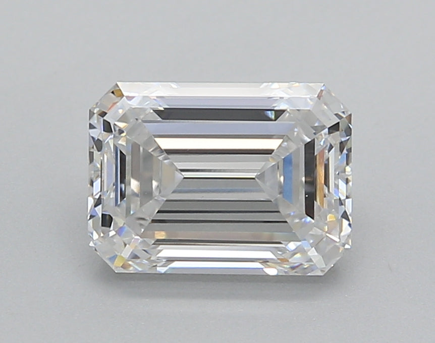 2.01 Carat Emerald Shaped, Excellent Cut, D Color, VVS2 Clarity, IGI Certified Lab Grown Diamond