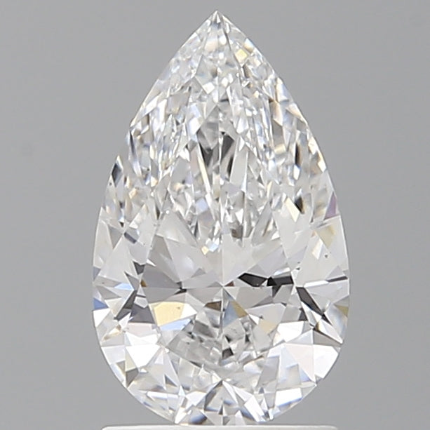 1.60 Carat Pear Shaped, Ideal Cut, D Color, VS1 Clarity, IGI Certified Lab Grown Diamond