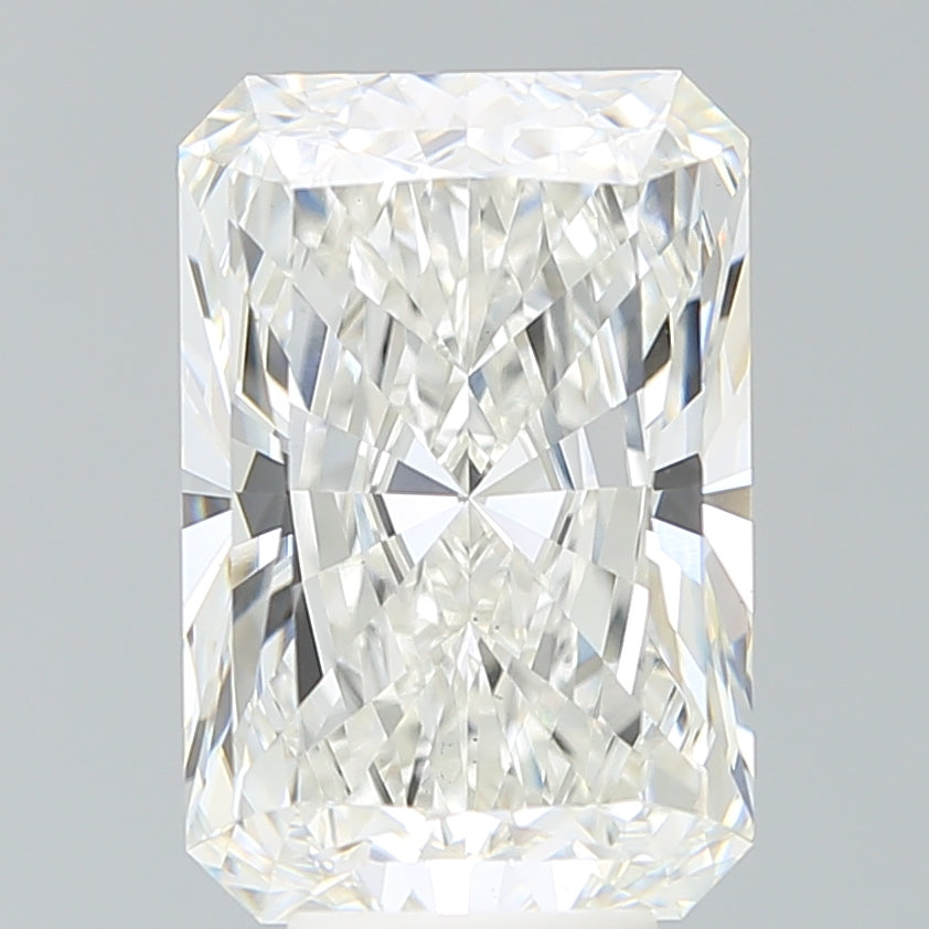 6.72 Carat Radiant Shaped, Ideal Cut, F Color, VS1 Clarity, IGI Certified Lab Grown Diamond