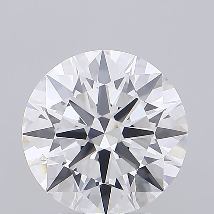 3.26 Carat Round Shaped, Ideal Cut, D Color, VVS2 Clarity, IGI Certified Lab Grown Diamond