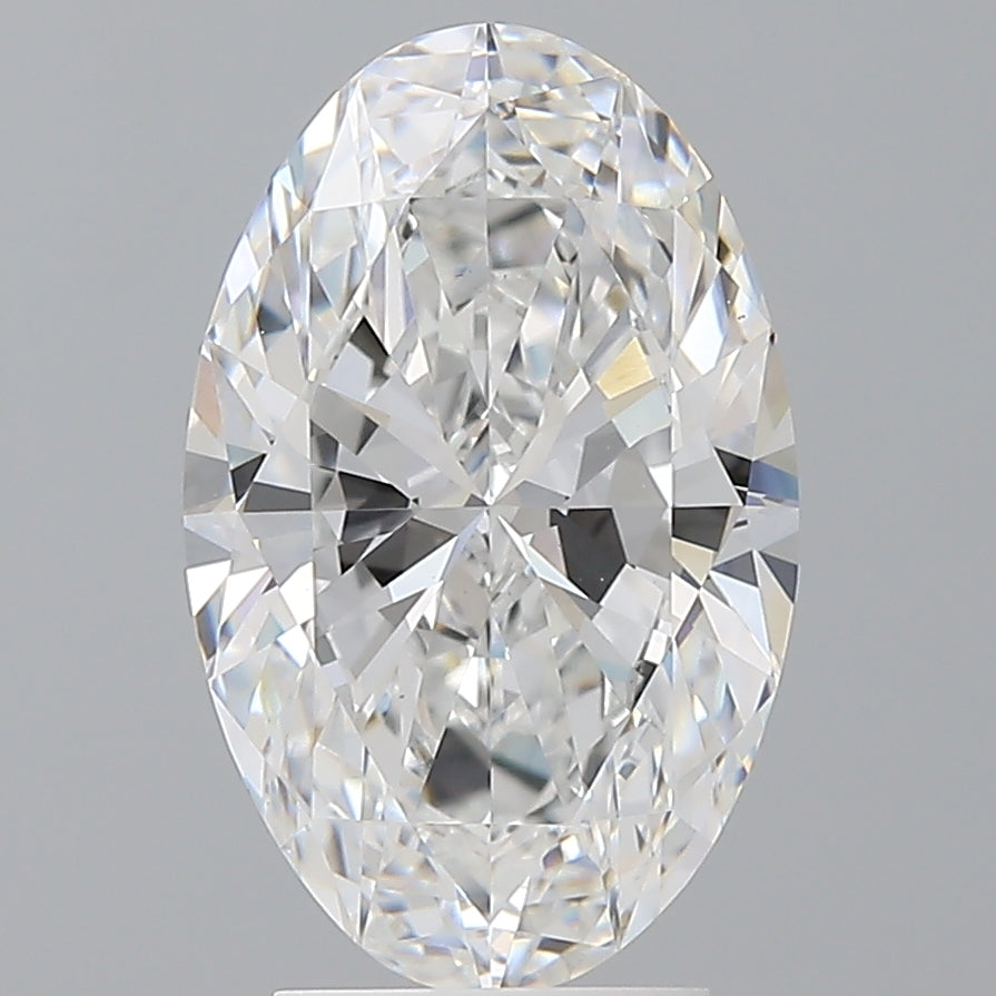 3.50 Carat Oval Shaped, Ideal Cut, D Color, VS1 Clarity, IGI Certified Lab Grown Diamond