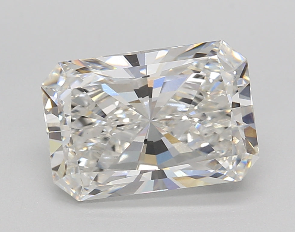 3.01 Carat Radiant Shaped, Ideal Cut, E Color, VS1 Clarity, IGI Certified Lab Grown Diamond